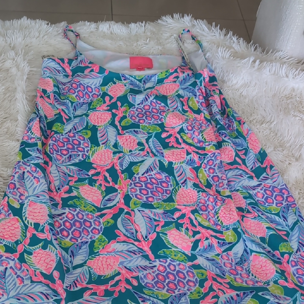 Lilly Pulitzer for Target Pink and Blue Pineapple Dress